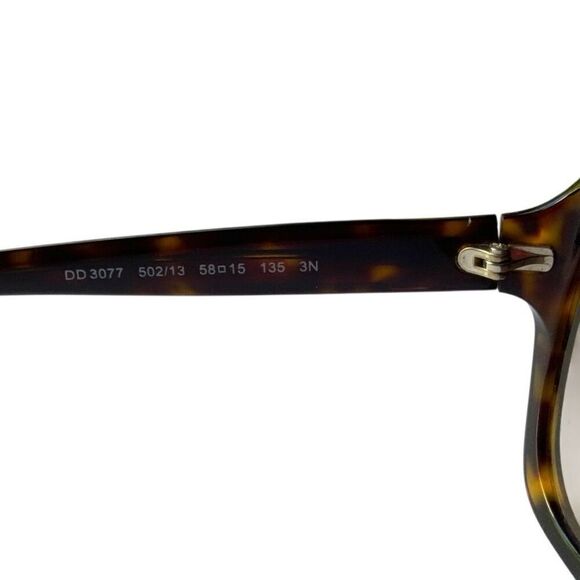 DOLCE & GABBANA Sunglasses Brown Oversized Designer Luxury Serial # On Lense D&G - Picture 10 of 10